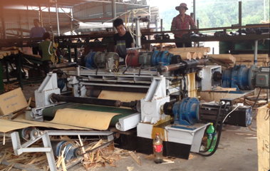 4ft Veneer Peeling Lathe With Clipper Builtin